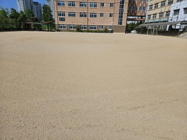 송월동초등학교 운동장, 안전도와 품질까지 최고! 전국산업안전 학교 시설관리!