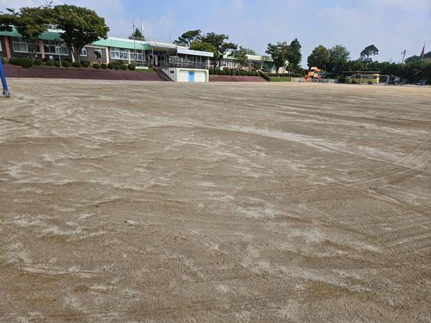 곡성군병설유치원 운동장 잡초 제거, 전국산업안전으로  학교 시설 안전 확보 관련 이미지