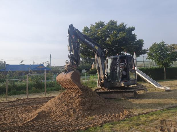 구례읍고등학교 운동장 모래보충 | 전국산업안전, 안정적인 운동장!