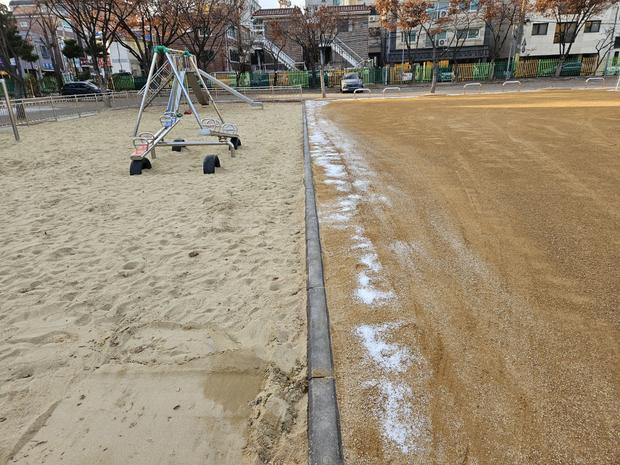 남양면고등학교 운동장 모래보충: 전국산업안전으로 깨끗하고 안전한 운동 환경 만들어봐!