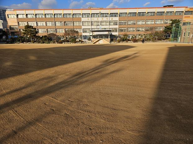 학교 운동장 잡초 제거: 전문적인 안전 & 신뢰, 웅치면중학교 예시