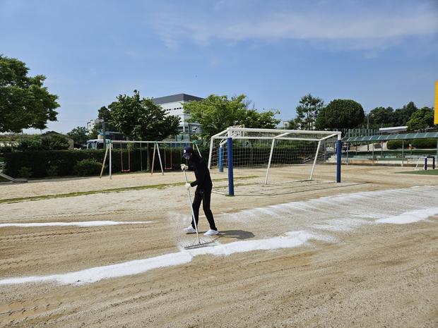화순읍유치원 운동장 소금살 포장: 전국산업안전 규정 따라서 안전하고 신뢰할 수 있는 시공! 관련 이미지