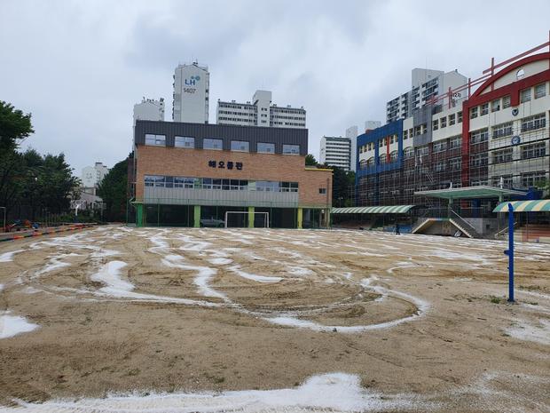 장평면병설유치원 운동장 모래보충: 전문 시공으로 안전하고 깨끗한 놀이 환경 만들기