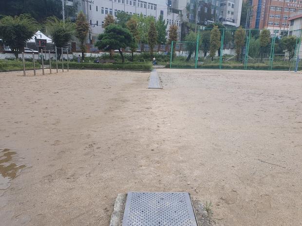 회진면병설유치원 운동장 소금살포 ?️ 전국산업안전으로 안전하고  건강한 놀이 공간 만...