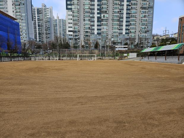 송지면중학교 운동장 잡초 제거: 전국산업안전, 최고 수준의 안정성을 위해!