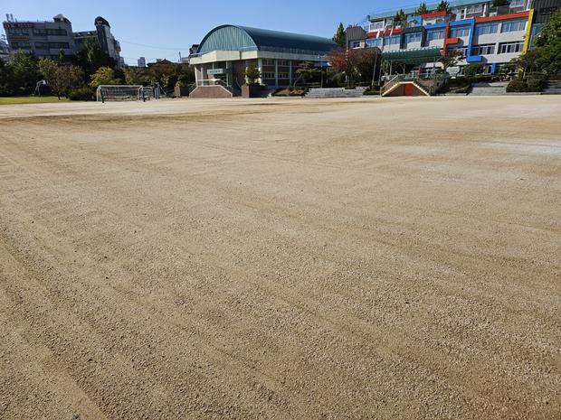 북일면고등학교 운동장 모래보충: 전국산업안전으로 깨끗하고 안전한 놀이 공간 만들기!