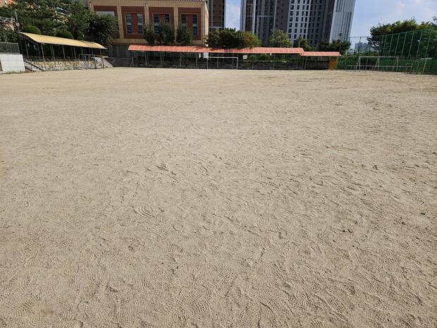 삼향읍초등학교 운동장 모래보충: 전국산업안전으로 튼튼한 놀이터 만들기!