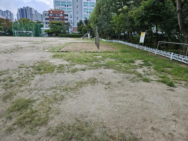군남면병설유치원 운동장 모래보충: 전국산업안전으로 걱정 없이 건강하고 안전한 놀이터 ...