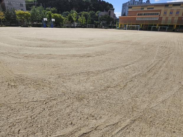 장성읍고등학교 운동장 관리, 전국산업안전으로 건강한 활력 유지!