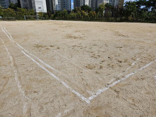 학교 운동장 잡초 제거: 전국산업안전으로 깨끗하게!