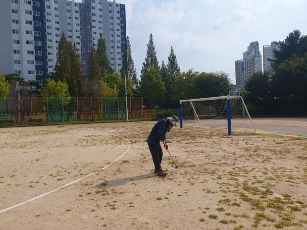 가평초등학교 운동장 그라인딩, 10년 전문 경험으로 안전하고 장점 만족! 관련 이미지