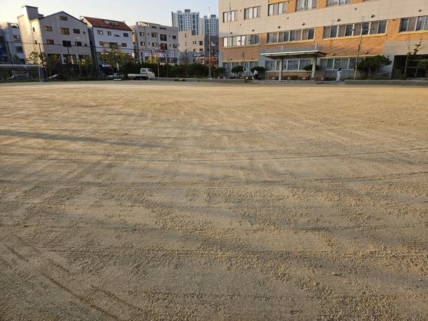 광명고등학교 운동장 라인 포인트 제거, 전문 시공으로 깨끗하고 안전한 공간 만들어봐! 관련 이미지