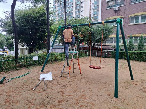 정읍병설유치원 놀이시설 교체! ?️  안전하고 오래가는 공간 만들어주세요