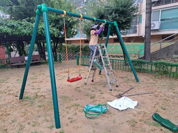 영천초등학교 놀이 시설 교체 ?  전문 케이스터디움,  학교 운동장 안전성과 환경 개선!