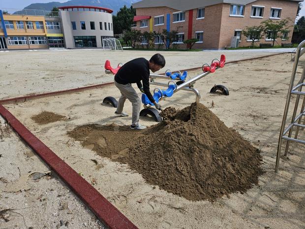 해남병설유치원 놀이터 마사토 충진, 걱정 끝! 케이스터디움으로 최고 수준 만들어 드릴게요